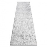 Covor acril VALS 3943 labirint vintage gri / fildeş , 80x300 cm