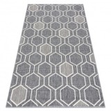 Covor SPRING 20404332 Hexagon sisal, buclat - gri, 160x230 cm, Dreptunghi