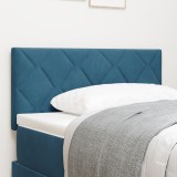 vidaXL Cap de Pat LED Albastru &Icirc;ntunecat Set de 2 Albastru &icirc;nchis Textil