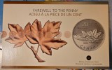 Canada, 20 Dollars - Elizabeth II Farewell to the Penny, Argint, KM#1237, in folder