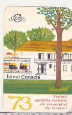 bnk cld Calendar de buzunar 1973 COOP Hanul Conachi foto
