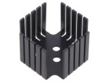 Radiator negru extrudat TO3 45,2x45,2x31mm