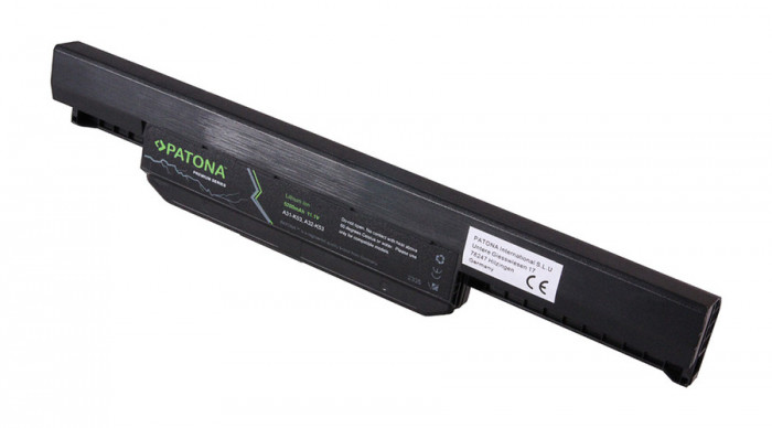 Baterie 5200 mAh pentru ASUS A43, A53, K53, A54, A54, X53S, X54, X84 series - Patona Premium