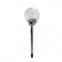 Lampa solara pentru gradina, LED, glob de sticla, 12x45 cm, Glassball foto