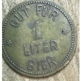 Jeton GERMANIA GUT FUR 1 LITER BIER / BUN PENTRU UN LITRU DE BERE