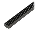 Radiator Extrudat cu Aripioare Negru 1000x19x14mm