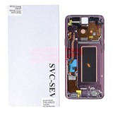 LCD+Touchscreen cu Rama Samsung Galaxy S9 / G960 PURPLE Original Service Pack