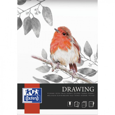 Bloc De Desen Oxford Drawing, A4, 40 File - 160g/mp, Coperta Carton - Design Pasare foto