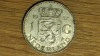 Olanda - argint - moneda de colectie - 1 gulden 1957 stare f buna, XF/XF+, Europa
