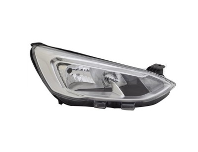 Far FORD FOCUS, 04.2018-, TYC, fata, partea dreapta, cu &amp;amp;#39;lumina de zi&amp;amp;#39; tip LED;tip bec H1+H7+PY21W; electric; argintiu; fara modul lumini de foto