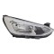 Far FORD FOCUS, 04.2018-, TYC, fata, partea dreapta, cu &amp;#39;lumina de zi&amp;#39; tip LED;tip bec H1+H7+PY21W; electric; argintiu; fara modul lumini de