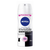 Nivea Invisible Black &amp; White Clear antiperspirant Spray pentru femei 100 ml