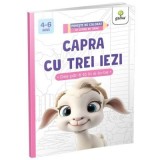 Capra cu trei iezi. Povesti de colorat cu litere de tipar