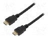 Cablu HDMI - HDMI, din ambele par&amp;#355;i, HDMI mufa, 3m, negru, LOGILINK - CH0079