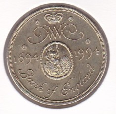 Marea Britanie ANGLIA 2 POUNDS LIRE 1694-1994 Comemorativa