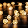 Instalație De Lumini LED Perdea, 140 LED, Forme Globuri, Lumini Cald, 150X100 cm, Conectabilă, Oem