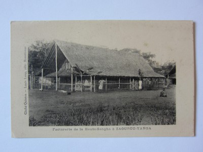 Carte postala Republica Centrafricana:Fabrica de la Zaourou-Yanga circa 1915 foto