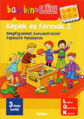 K&amp;eacute;pek &amp;eacute;s form&amp;aacute;k 2. - LDI-109 - Megfigyel&amp;eacute;st, koncentr&amp;aacute;ci&amp;oacute;t fejlesztő feladatok - Bambino L&amp;uuml;k foto