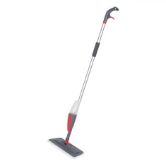 Mop cu Rezervor de Apă, Microfibre, Capacitate 0,25 L, Roșu/Gri