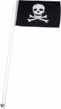 Steag Pirati Atlantis 30.5x48.5 cm cu Suport Fibra Sticla - Steag Moto Personalizat