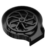 Dispozitiv pentru clatire pahare, cu fixare usoara pe chiuveta, din ABS, negru