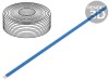 Cablu Electric LiYz 2x0,08mm2 5m Albastru