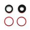 Geam Camera Spate cu Rama Compatibil Apple iPhone 12 Rosu (RED) - Inlocuire Obiectiv