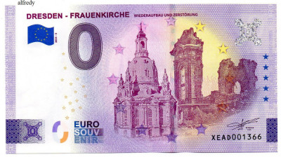 GERMANIA 2023 0 EURO SOUVENIR, Frauenkirche, Dresda, UNC foto