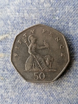MONEDA - 50 PENCE 1997- MAREA BRITTANIE foto