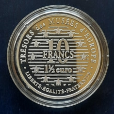 Moneda de argint 900 - 10 Francs/ 1 1/2 Euro, Franta 1997 - A 3345