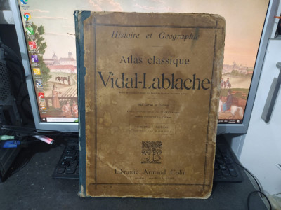 Atlas Classique Vidal-Lablache, Histoire et Geographie, Paris circa 1910, 228 foto