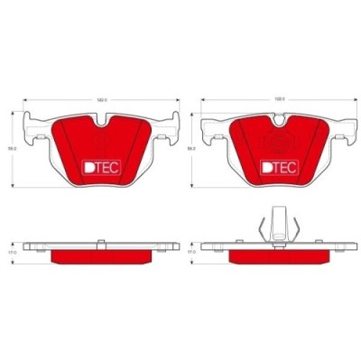 TRW set placute frana, frana disc Dtec Cotec foto