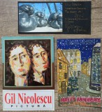 Lot Gil Nicolescu// felicitare, brosura, grafica, Peisaje, Acuarela, Altul