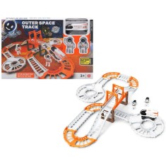 Circuit de jucarie Outer Space Track cu figurine si naveta electrica