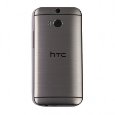 Capac baterie Htc One M8 dark grey swap