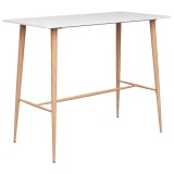 Cumpara ieftin Masa de bar, alb, 120 x 60 x 105 cm