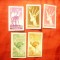 Serie mica Sahara Spaniola 1957 - Fauna , 5 valori