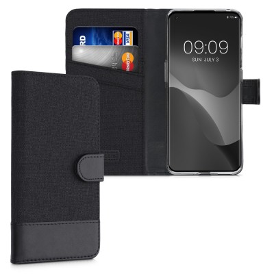 Husa Kwmobile pentru OnePlus 10 Pro, Textil, Negru, 57252.73 foto
