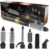 Perie Electrica De Par, Adler, AD2022, 6 In 1, 1200W, 3 Setari De Temperatura, Confortabil, Negru/Roz