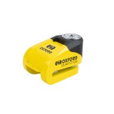 MBS Antifurt disc frana cu alarma Oxford Quartz XD6, galben/negru, Cod Produs: LK207OX