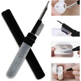 Kit de Curatare Casti 3in1, Multifunctional, din ABS, 10.6 x 1.3 x 1.3 cm, Negru