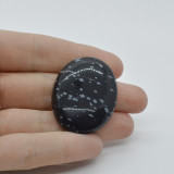 Cabochon obsidian fulg de nea 38x29x7mm c8