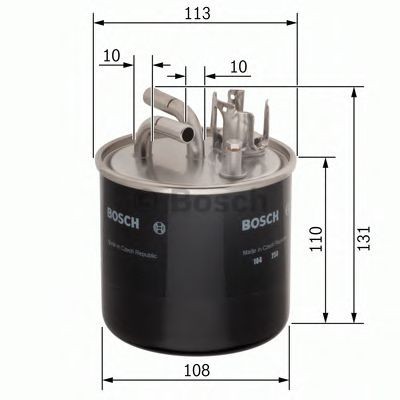 Filtru combustibil AUDI A8 (4E) (2002 - 2010) BOSCH 0 450 906 458