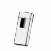 Bricheta MBrands HYBRID electronica si gaz, Dublu Arc , aprindere touch ,incarcare USB Alb Mat