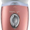 Epilator Panasonic ES-ED93-P503, Wet &amp; Dry, Cordless, 48 pensete, 6 accesorii, Cap pivotant, Doua viteze, Alb/Bronz