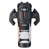 Masturbator automat ACTION Zyon, cu m&acirc;nere, 4 funcții de rotație și penetrare automată, 4 viteze, negru