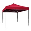 Pavilion Gradina Extensibil 3x3m, Cadru Metalic, Sistem Ancora, Rosu