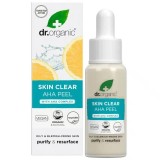 Exfoliant Dr Organic Skin Clear cu Complex AHA, 30 ml, Pentru Ten Gras, Vegan