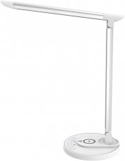 Lampa LED de birou TaoTronics TT-DL043, cu incarcator wireless, control touch, USB, 12W, 410 lm foto