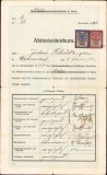 A772 Certificat școlar, 1923, Graz, pentru sas din Gușterița, Sibiu